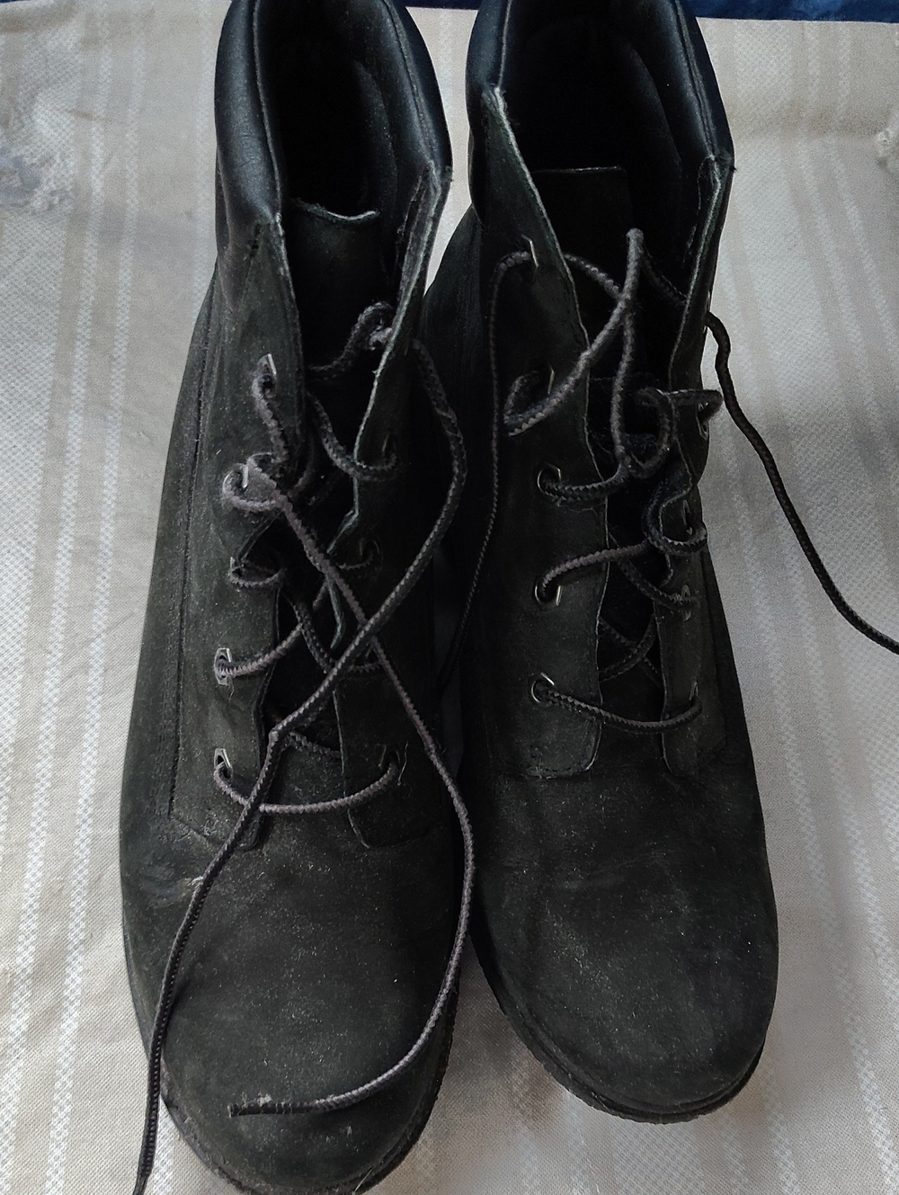 Timberland Women's Black Lace-Up Ankle Boots